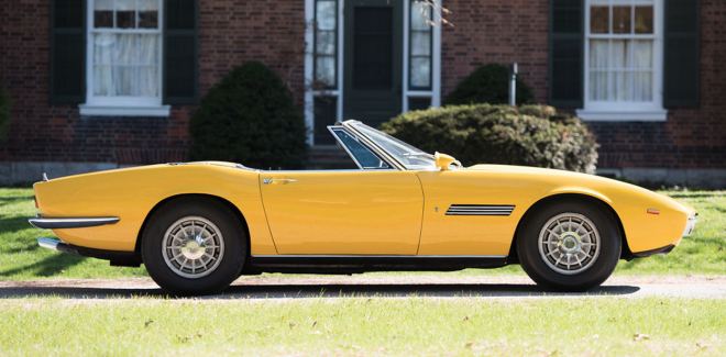 Lease a rare yellow 1968 Maserati Ghibli Spyder Prototype with Premier.
