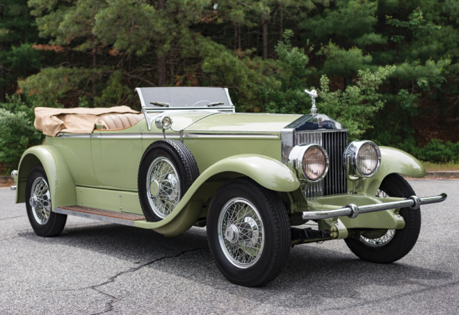 1929 Rolls Royce Phantom I Ascot Tourer Passenger Side Front 660x453