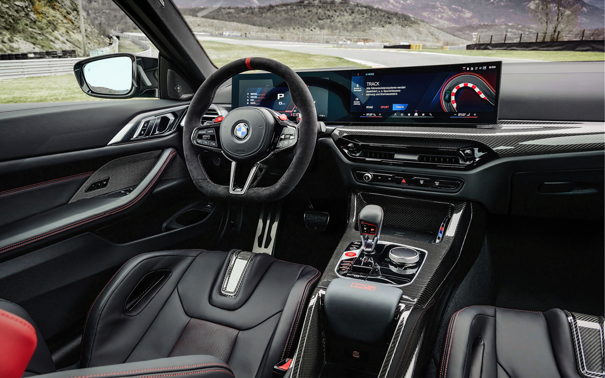 2025 BMW M4 CS dashboard view