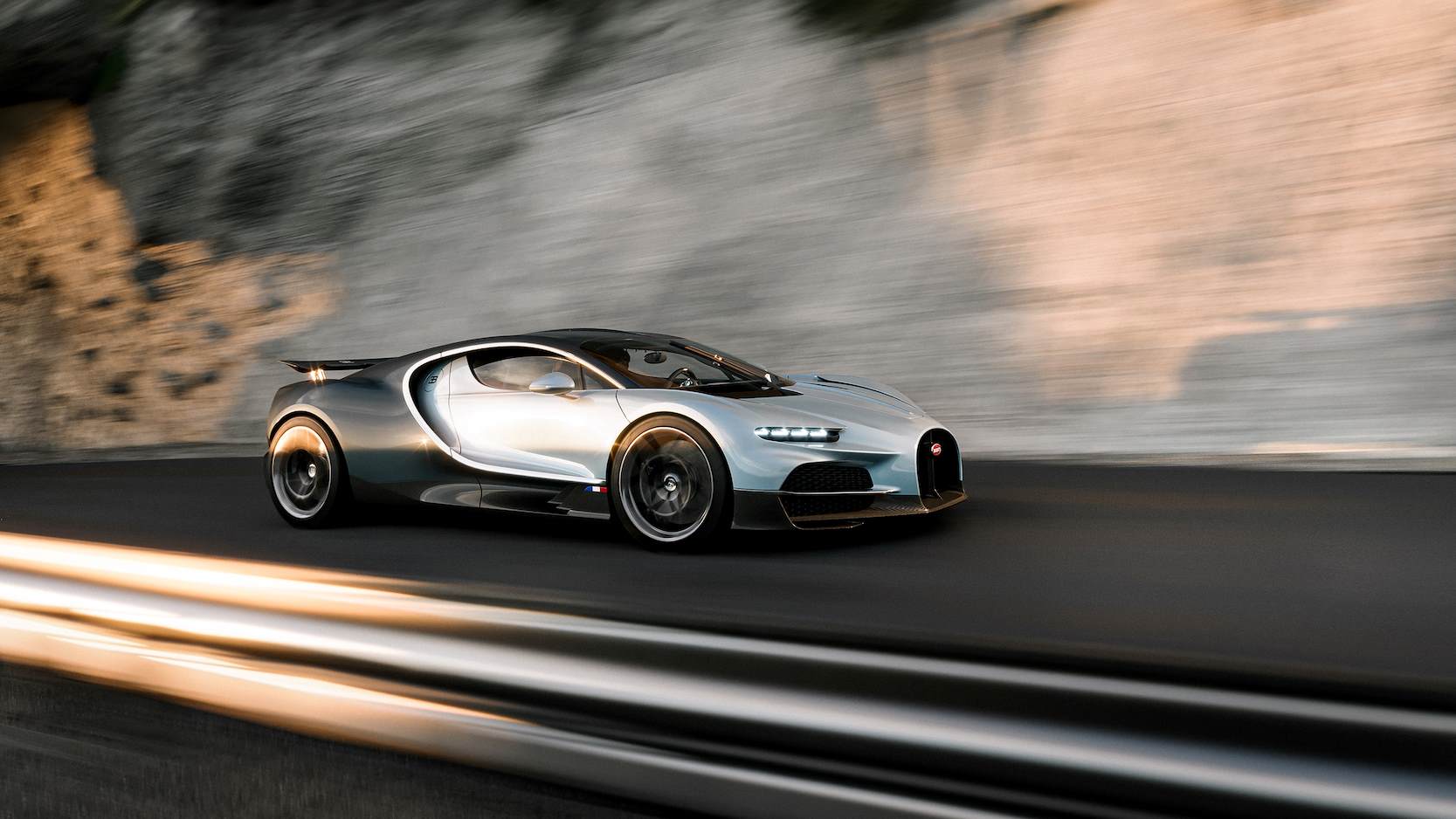 Bugatti Tourbillon on road