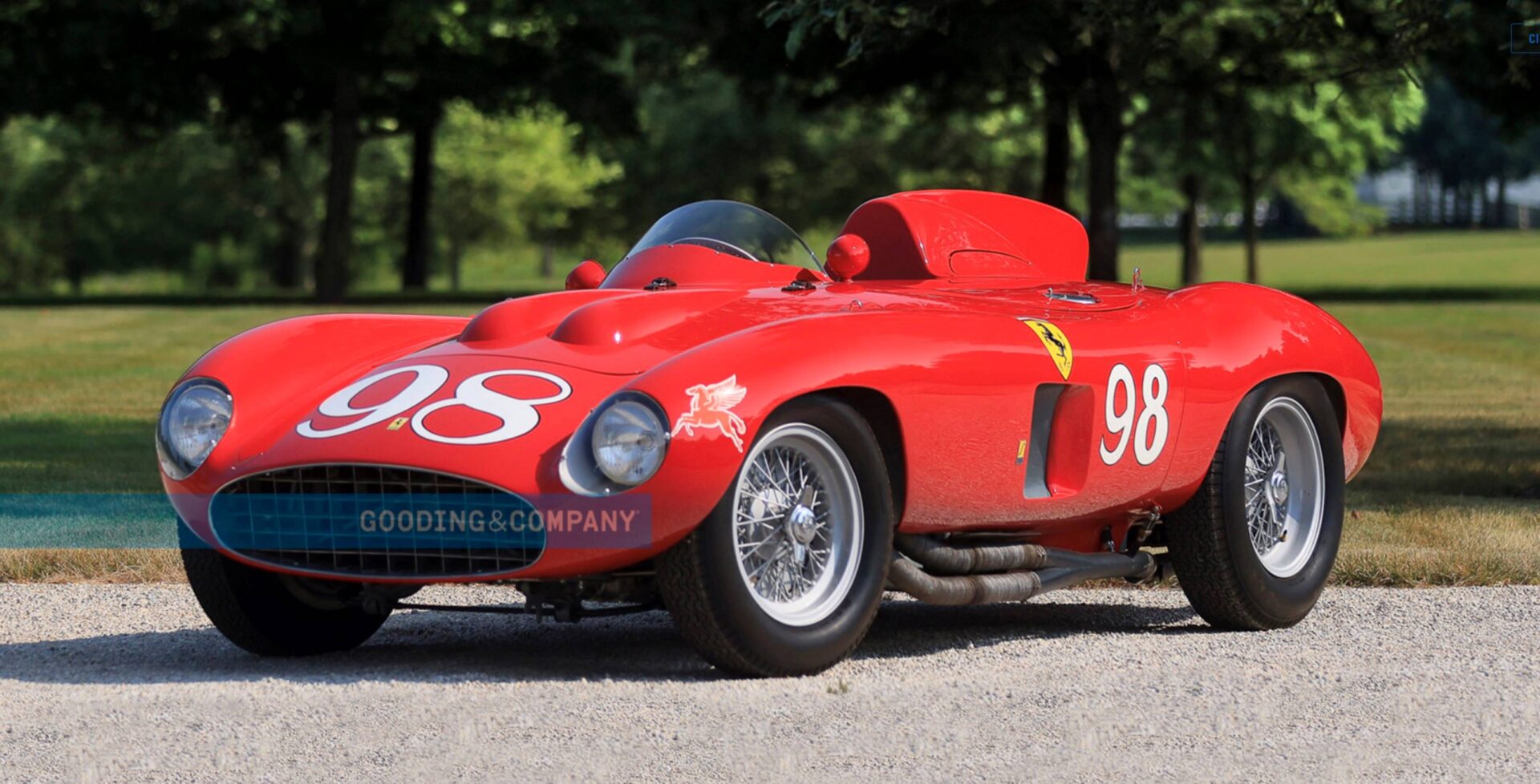 Red Ferrari 1955 857 Sport Spider