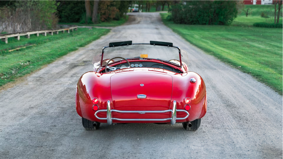 Red Shelby 427 Cobra rear view