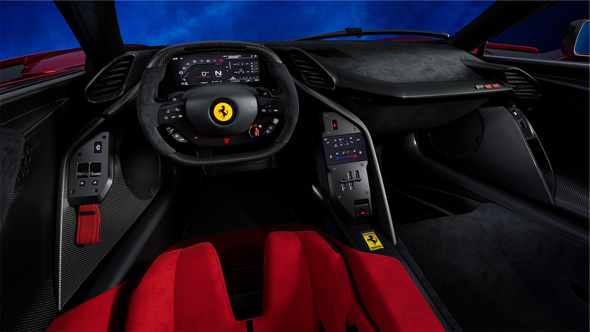 Ferrari F80 dash view